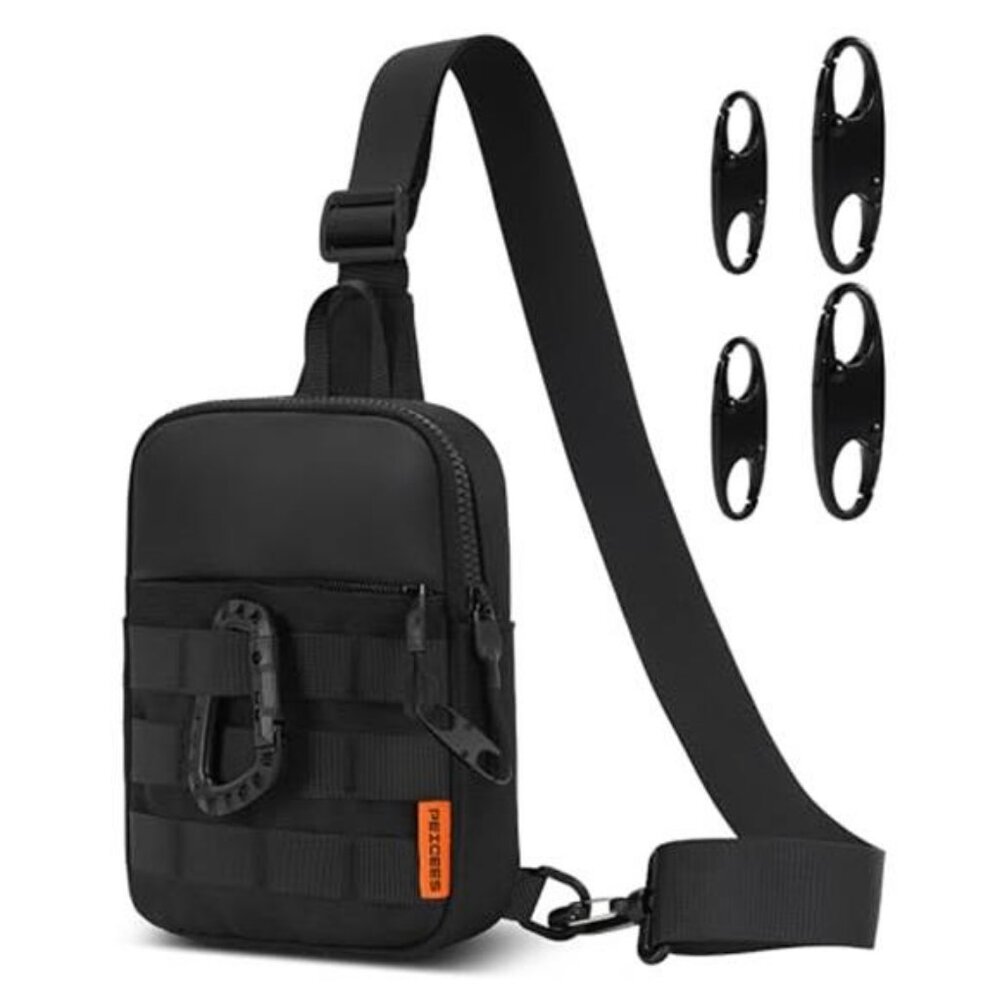 Small Anti Theft Sling Bag for Men, Tactical Inspired Waterproof